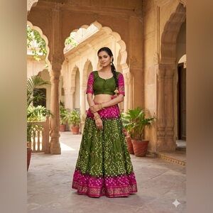 Bandhani lehenga